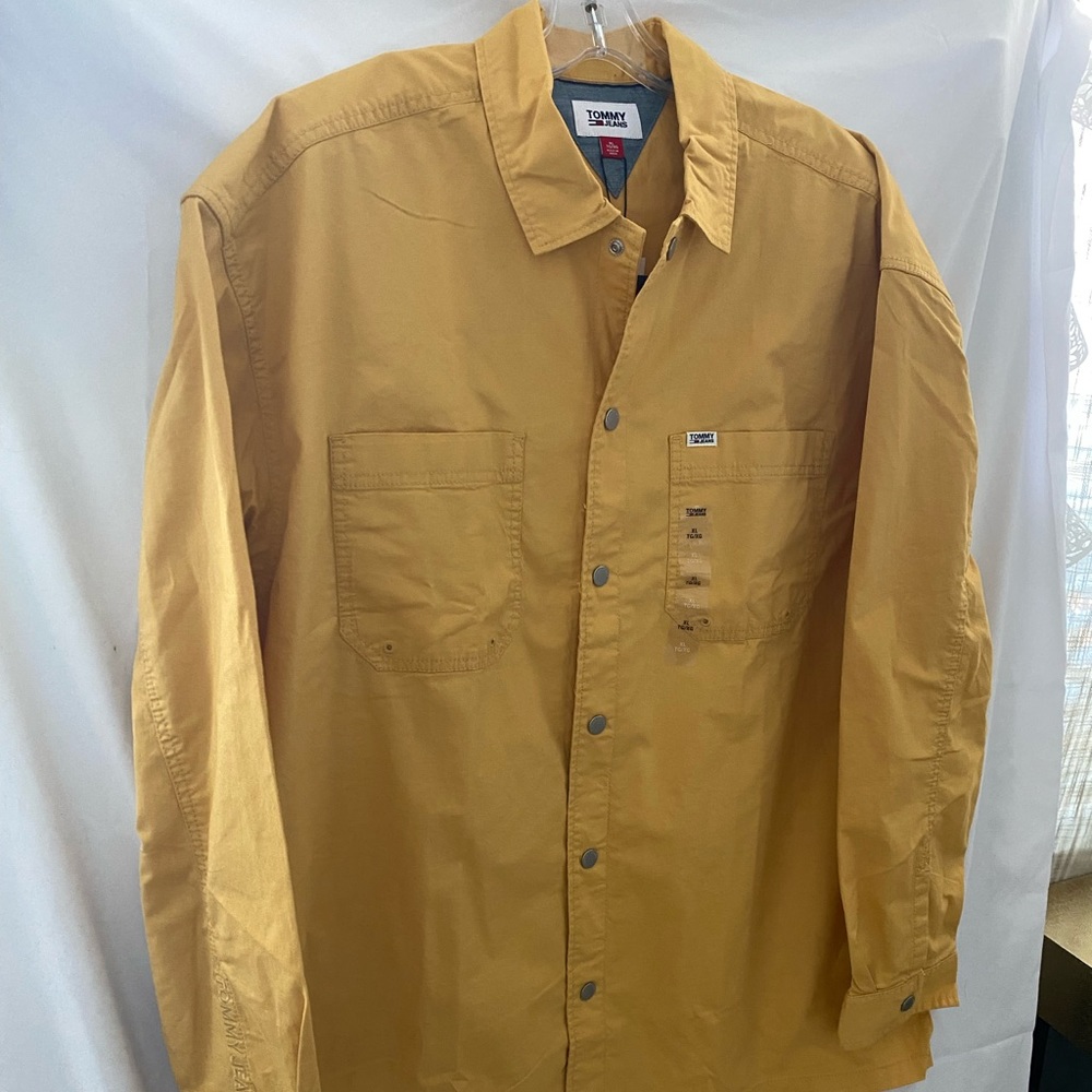 Tommy Jeans mustard yellow men  jacket/Top